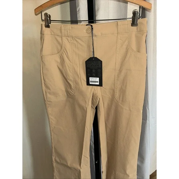 $278 ANATOMIE Darby Stretch Flare Pant COLOR: Camel SIZE: Small - Picture 4 of 8
